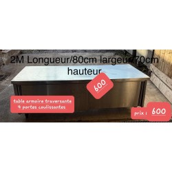 Tables inoxydable,poubelles,meubles bergerie,enrouleur