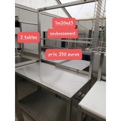 Tables inoxydable,poubelles,meubles bergerie,enrouleur