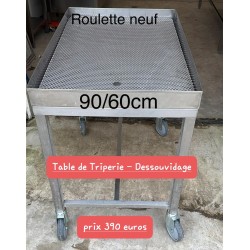 Tables inoxydable,poubelles,meubles bergerie,enrouleur