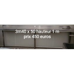 Tables inoxydable,poubelles,meubles bergerie,enrouleur