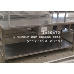 Tables inoxydable,poubelles,meubles bergerie,enrouleur